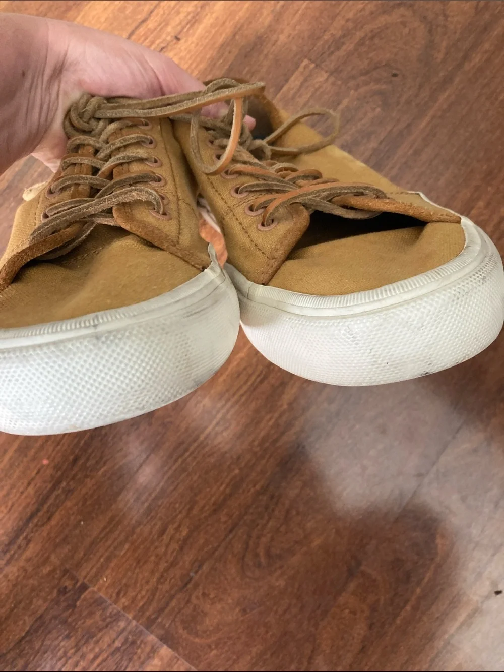 Frye Men's Tan Canvas Low-Top Sneakers Sz 13